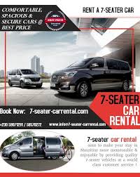 We offer a top quality car rental service and having grown from a family business, we have kept our personal touch and flexibility. 7 Seater Car Rental Mauritius Home Facebook