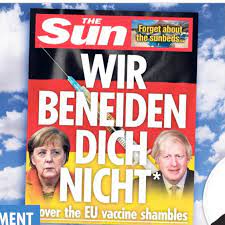 .verbrennen, kann dich blenden wenn sie aus den fäusten bricht legt sich heiß auf dein gesicht legt sich schmerzend auf die brust das gleichgewicht refrain eins, hier kommt die sonne zwei, hier kommt die sonne drei, sie ist der hellste stern von allen vier, und wird nie vom himmel fallen fünf. Jan Schafer On Twitter Britain S The Sun Responses To Bild S Wednesday Headline With Clear Message Towards Chancellor Merkel Germany And The Eu Https T Co Wuxes3r1zi