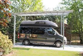 Carport Aus Stahl Feuerverzinkt Fur Wohnmobil Carport Stahl Carport Wohnmobil Carport