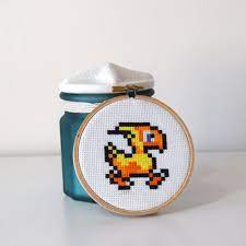 Browse by theme and level to find the design of your dreams! Framed Chocobo Cross Stitch In Hoop Final Fantasy Ffxiv Etsy Cross Stitch Wooden Embroidery Hoops Framed Cross Stitch