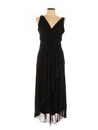 Chadwicks Cocktail Dress A Line Black Solid Dresses Used Size 10 In 2020 Dresses Formal Dresses Cold Shoulder Dress