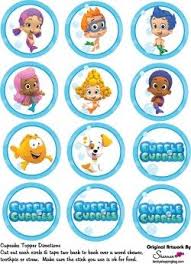 Cupcake Tops Party Decorations Bubble Guppies Birthday Bubble Guppies Party Bubble Guppies Birthday Party