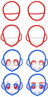 How To Draw An Anime Face For Beginners Step By Step Drawing Guide By Dawn Dragoart Com Another free manga for beginners step by step drawing video tutorial. how to draw an anime face for beginners