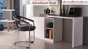 schreibtisch hochglanz pavel schwenkbar gunstig