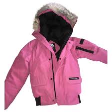 Die jacken sind mit der daunenfüllung für optimale wärme konzipiert. Canada Goose Jacken Mantel Aus Synthetik Rosa Grosse 12 6550008