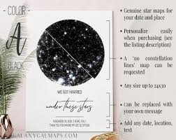 Star Map Custom Poster Astrological Star Chart Romantic