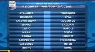 Analizziamo le giornate di campionato insieme! Il Calendario Di Serie A 2018 19 Lazio Napoli Alla Prima Alla Settima Giornata Juventus Napoli