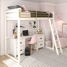 Products in home and health categories. Free 2 Day Shipping Buy Little Seeds Monarch Hill Haven White And Gold Twin Metal Loft Bed At Walm Girls Loft Bed Bed For Girls Room Loft Beds For Small Rooms