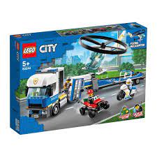 Policia Camion De Transporte Del Helicoptero Lego City Camiones De Transporte Camion De Lego Ciudad De Lego