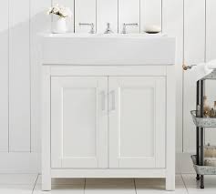 $1900 wasn't in the budget for a measly powder room vanity, so i looked around and gathered inspiration from the internet and created my. Modern Farmhouse 31 5 Single Sink Vanity Pottery Barn