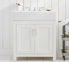 36 inch bathroom vanity works well for families with children due to storage potential and durability. Modern Farmhouse 31 5 Single Sink Vanity Pottery Barn