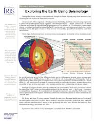 Download our comprehensive earth worksheets for kids. Exploring The Earth Using Seismology Incorporated Research Institutions For Seismology