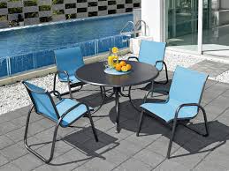 Telescope Casual Gardenella Sling Dining Set Grsal Outdoor Patio Furniture Outdoor Dining Chairs Metal Outdoor Furniture