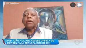 A informação foi divulgada no seu instagram oficial. Ator Joao Caiabe Recebe Oferta De Dois Doadores Para Transplante De Rim Recordtv R7 Balanco Geral