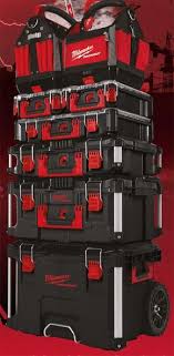 Milwaukee Packout Tool Box Stack In Black Milwaukee Power Tools Tool Box Milwaukee Tools