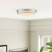 Home depot flush mount lights for hallway. Polished Nickel Flush Mount Lighting You Ll Love In 2021 Wayfair