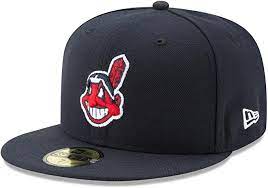 2021 miami marlins m era mlb 9fifty snapback hat cap black flat brim 950. New Era Cleveland Indians Authentic 59fifty Fitted Mlb Cap Alt2 Amazon De Bekleidung