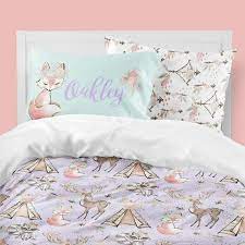 4.5 out of 5 stars. Woodland Girls Room Boho Girls Bedding Twin Duvet Covers Etsy