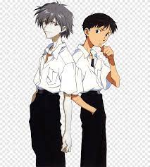 Despite being such a polarizing. Kaworu Nagisa Shinji Ikari Rei Ayanami Evangelion Anime Anime Black Hair Manga Png Pngegg