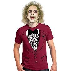 Beetlejuice has got to be one of the most enjoyable movies i have ever seen. Amazon Com Funny Easy Beetlejuice Style Halloween Costume Shirt Wedding Men S Costume T Shirt Tuxedo Shirt Dance Party Movie Beetle Juice Suit Outfit Tshirt Handmade