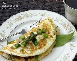The Intentional Minimalist Asparagus Wild Leek Fromange Blanc Omelette Vegetarian Dishes Food Vegetarian Recipes