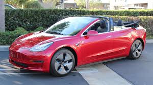 A Soft Top Tesla Model 3 Convertible Is A Real Thing That Exists Top Gear Thailand