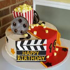 Movie 2 Cake Decorating Community Cakes We Bake Movie Theme Cake Movie Theme Birthday Party Movie Cakes