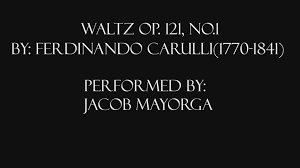 Jacob Mayorga "Waltz Op. 121, No. 1"