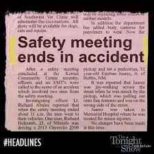 Safety Officer Now Looking For A New Job O O Funny Headlines Funny News Articles Funny News Stories