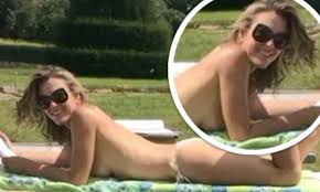 Elizabeth Hurley Nude Swim - Instagram Poolside Sensation