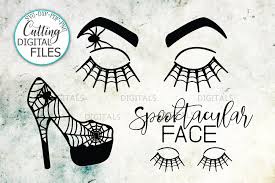 Svg is an image format used for vectors graphics. Halloween Eyelashes High Heel Graphic By Cornelia Creative Fabrica