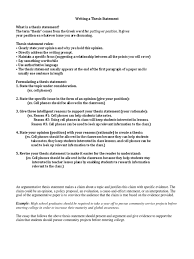 How to write better essays: Writing A Thesis Statement Thesis Opinion
