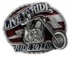 Made by the great american buckle co. Belt Buckle Live To Ride Buckle De