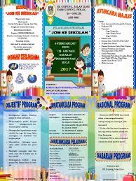 Bacaan perutusan menteri pendidikan oleh guru besar. Buku Program Jom Ke Sekolah