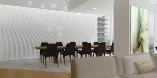 Love the wall color and paneling. Sculptural Feature Wall In Dining Room Fields Studio Arch2o Com