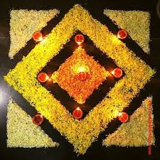 Indian Wedding Decor Inspiration In 2020 Flower Rangoli Rangoli Designs Flower Simple Flower Rangoli