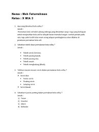 Tapi kita harus mengetahui teknik dasar permainan bola voli ini agar permainan pun akan berjalan tertib dan lancar. Volley