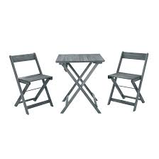 List of best folding table and chair sets in 2021. 3 Piece Square Wooden Table Set With 2 Foldable Chairs Gray N A
