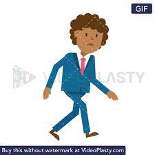 Black Corporate Man Walking Tired Stock Gifs In 2021 Tired Gif Man Gif