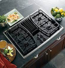 Ge Profile Series 30 Built In Gas Downdraft Cooktop Pgp989snss Kitchen Island With Cooktop Downdraft Cooktop Kitchen Stove