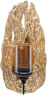 Find just the style you're looking for, whether that's farmhouse chic or clean and contemporary. Vivien 14 Abstract Gold Wall Candle Sconce With Glass Hurricane Metal Home Kitchen Candleholders Rayvoltbike Com