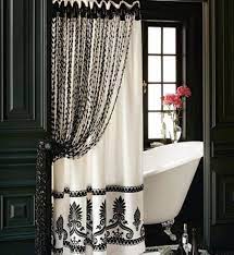 Cafe curtains are the ones which cover only the lower section of the window. I Like The Double Curtain Going To Put This In The Master Bathroom In The Modular Can T Afford A Custom Glass Shower Door Yet So Wi Elegant Shower Curtains Luxury Shower