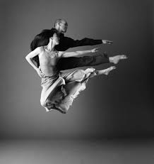 Two Dancers In Dramatic Jumping Pose Dance Photography Dance Pictures Dance Photos