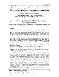 Contoh file dokumen contoh ptk sd, smp,. Pdf Penerapan Pembelajaran Matematika Realistik Untuk Meningkatkan Kemampuan Komunikasi Matematis Siswa