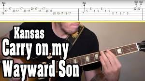 Kansas - Carry on my Wayward Son Guitar Tutorial w/TABS - YouTube