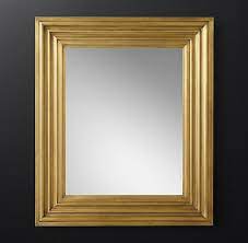 Square gold metal dimensional wall mirror, 26 x 26 by cosmoliving by cosmopolitan. Square Gold Rippled Frame Mirror