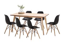 You can cheat with seating and space by incorporating a bench along the length of one side. Dining Sets Clearance Temple Webster
