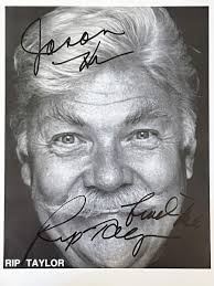 Rip Taylor signed photo