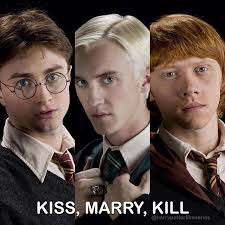 Who would you kiss/marry/kill? Comment below! #Regram via  @harrypotterfilmseries