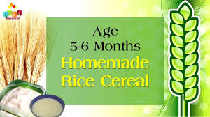 Homemade Rice Cereal For 5 6 Months Old Babies Food Recipe For Kids Food Recipe For Kids